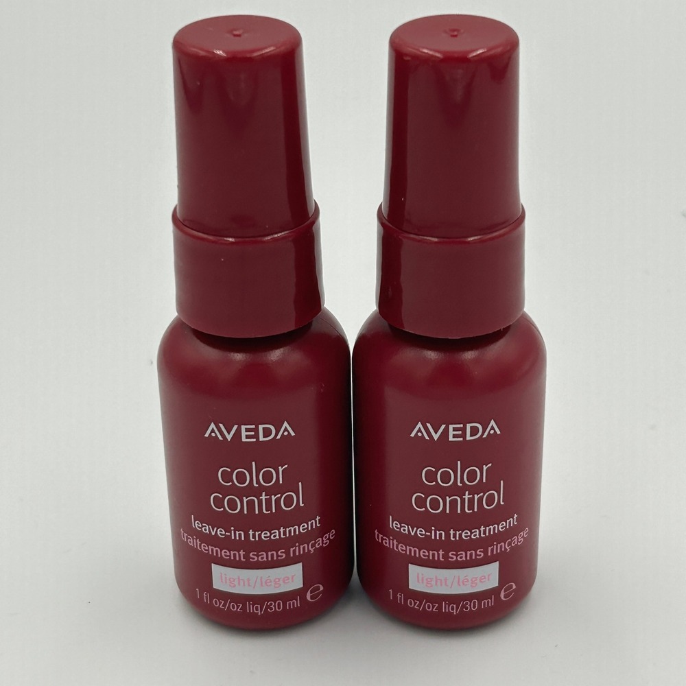 Aveda Color Control Hair Care Set Travel Size Shampoo & Leave-In New Pink